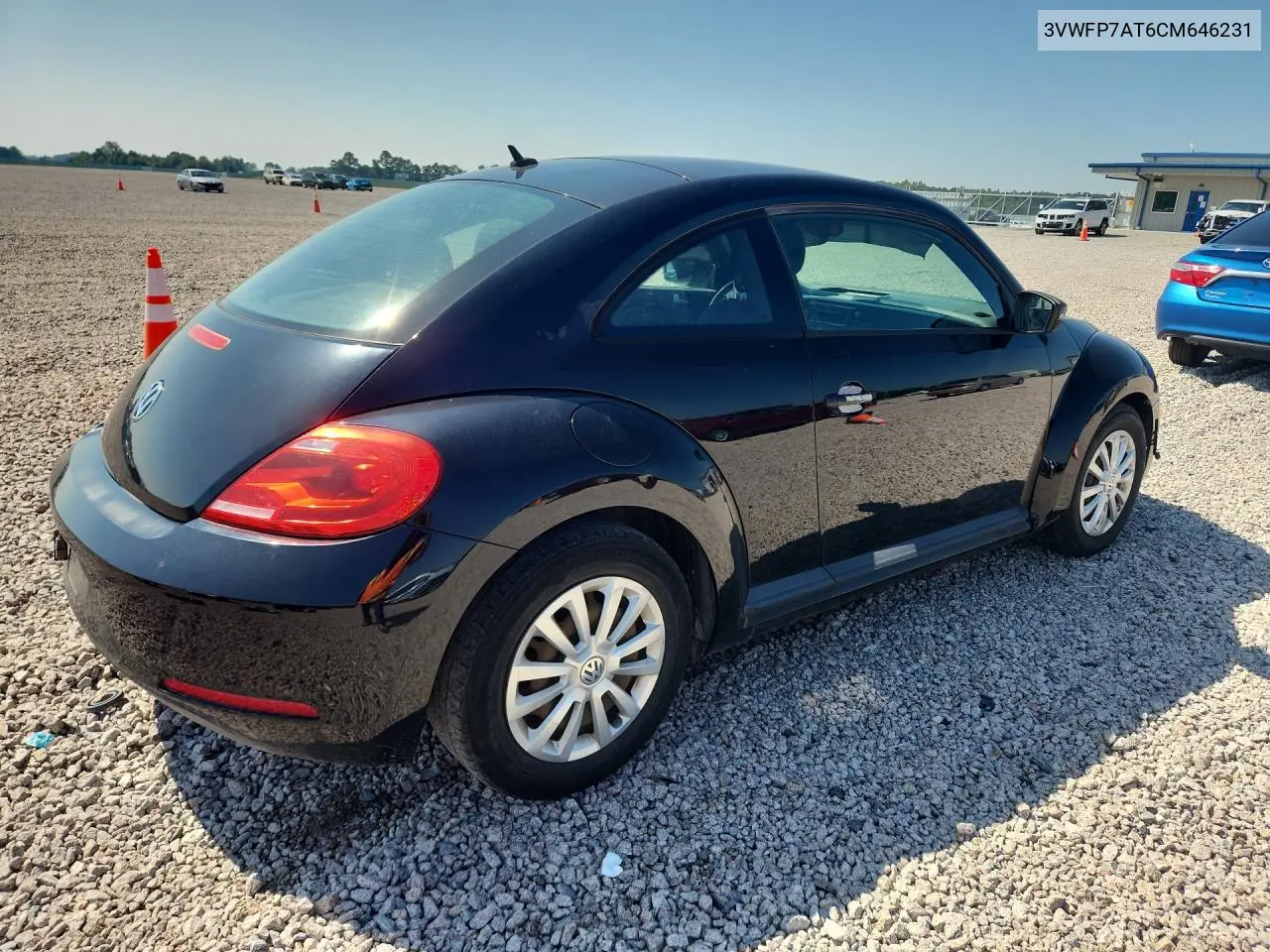 2012 Volkswagen Beetle VIN: 3VWFP7AT6CM646231 Lot: 59828896