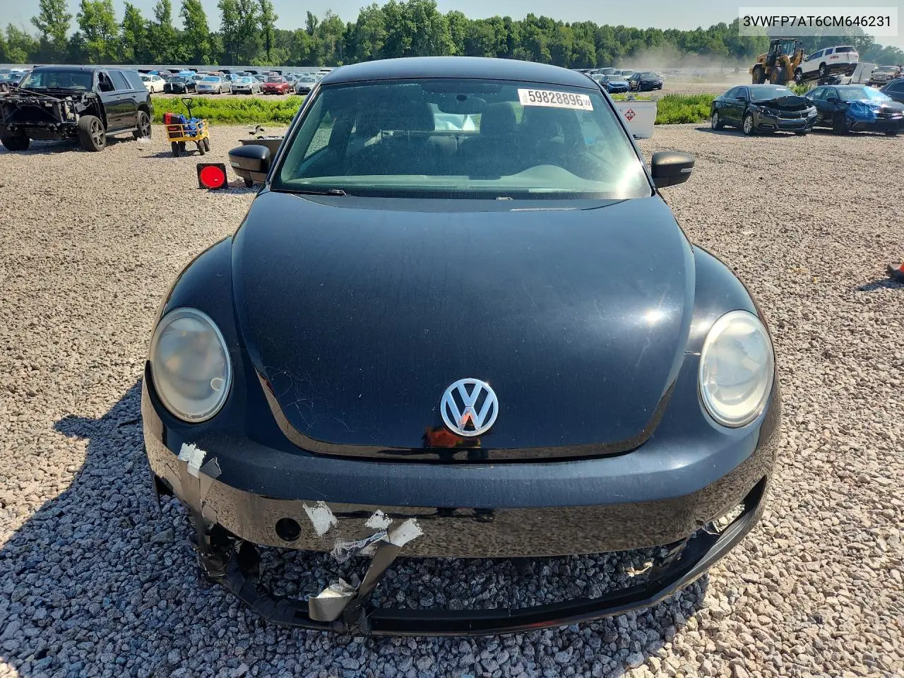 2012 Volkswagen Beetle VIN: 3VWFP7AT6CM646231 Lot: 59828896