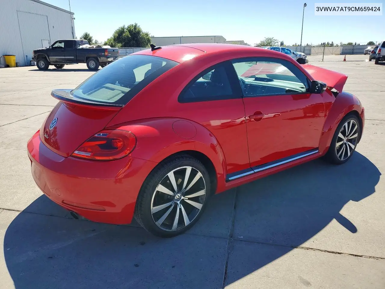 2012 Volkswagen Beetle Turbo VIN: 3VWVA7AT9CM659424 Lot: 59917076