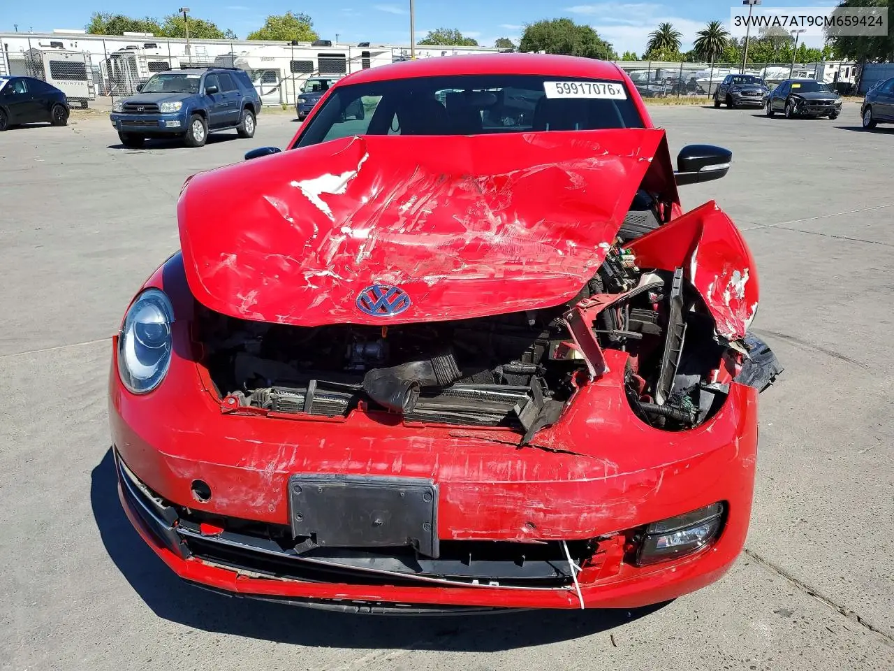 2012 Volkswagen Beetle Turbo VIN: 3VWVA7AT9CM659424 Lot: 59917076