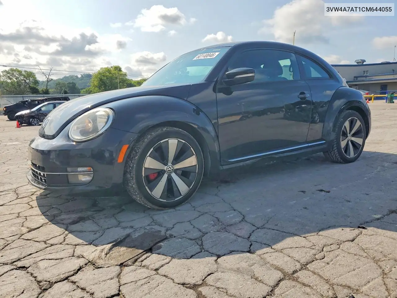 2012 Volkswagen Beetle Turbo VIN: 3VW4A7AT1CM644055 Lot: 60140046