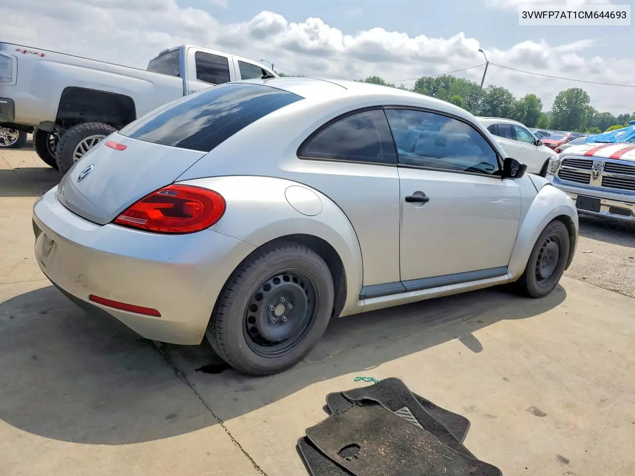2012 Volkswagen Beetle VIN: 3VWFP7AT1CM644693 Lot: 61302526