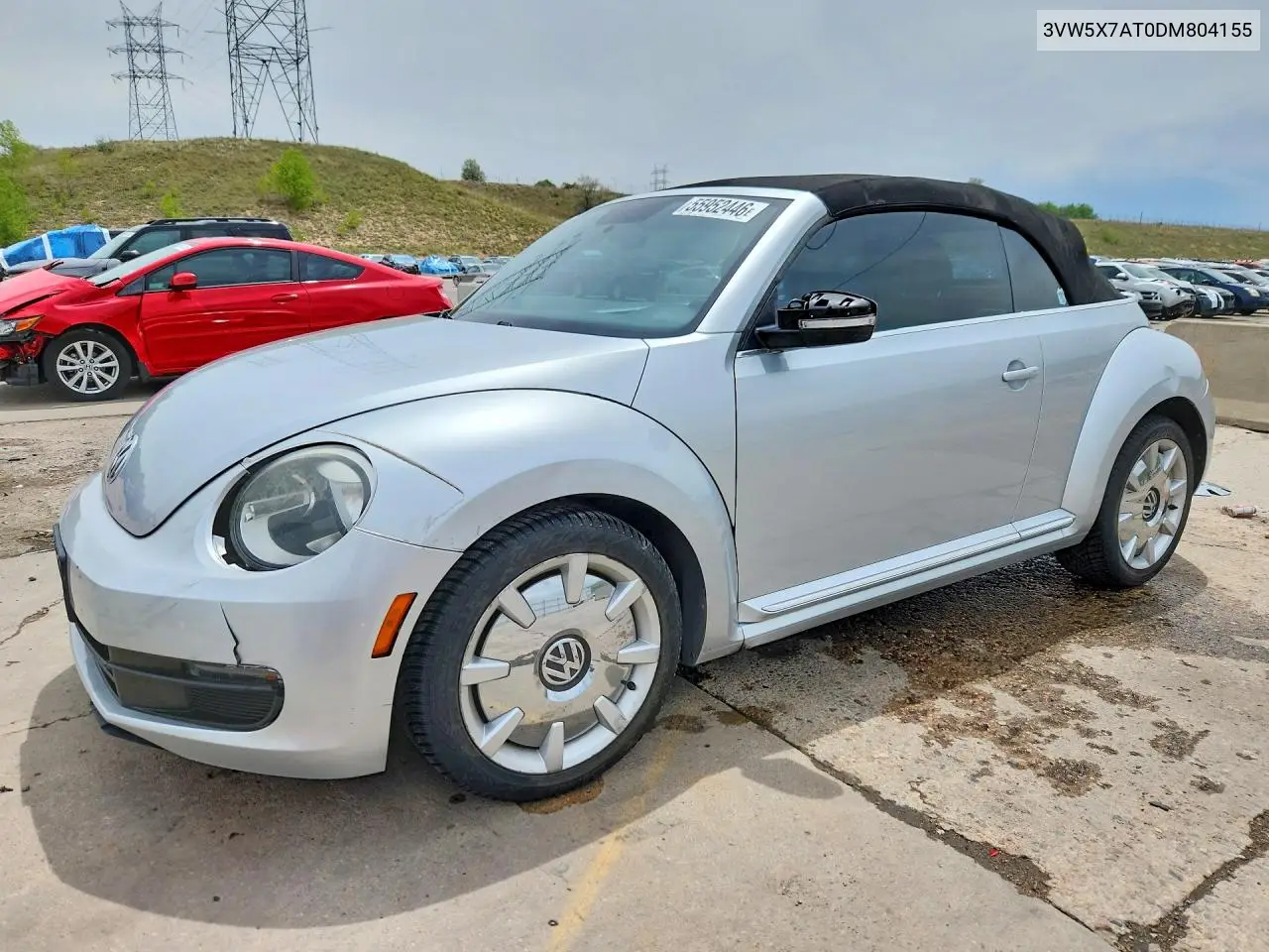 2013 Volkswagen Beetle VIN: 3VW5X7AT0DM804155 Lot: 55952446