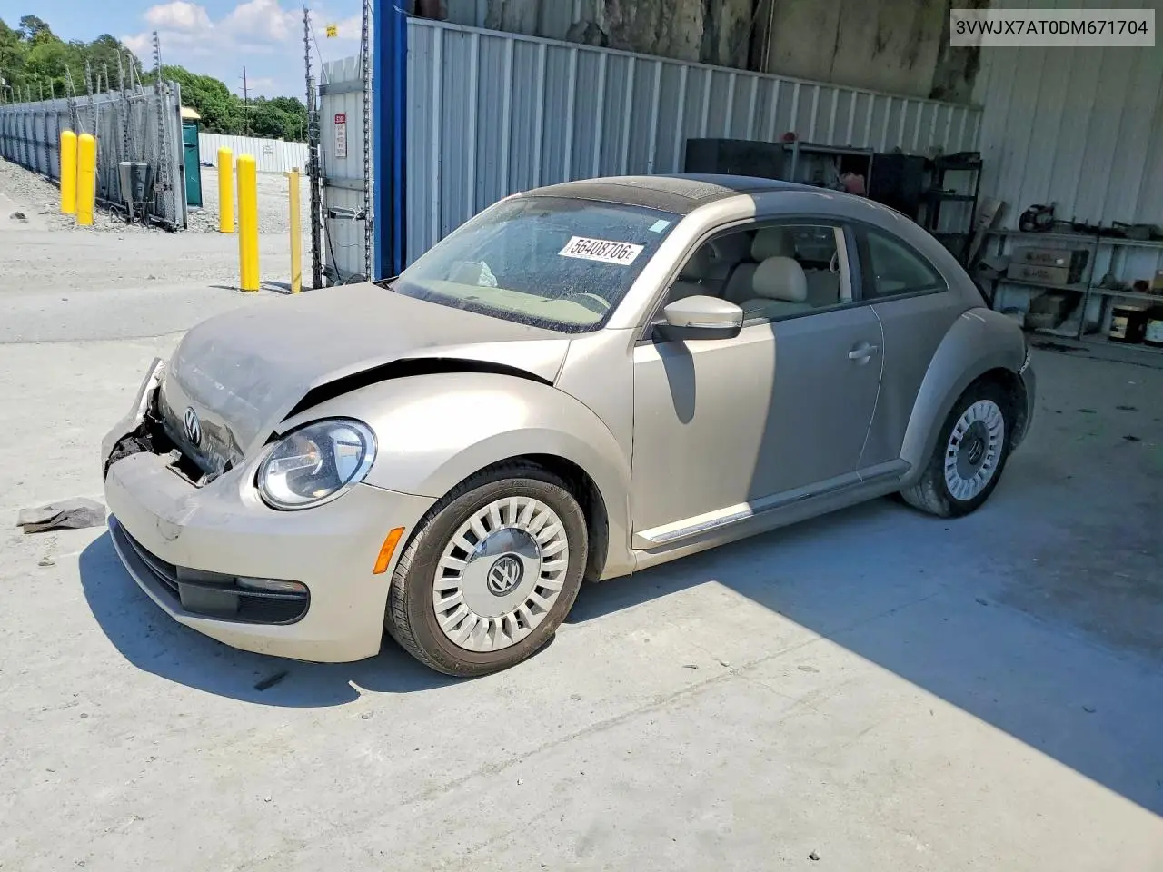 2013 Volkswagen Beetle VIN: 3VWJX7AT0DM671704 Lot: 56408706
