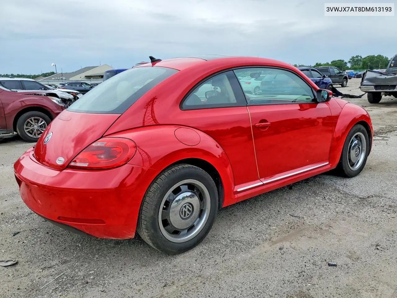 2013 Volkswagen Beetle VIN: 3VWJX7AT8DM613193 Lot: 58773536