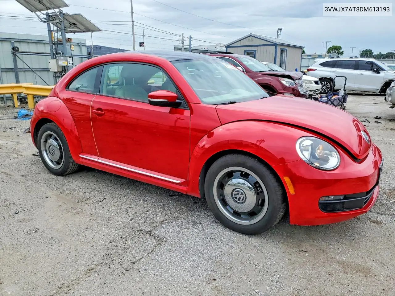 2013 Volkswagen Beetle VIN: 3VWJX7AT8DM613193 Lot: 58773536