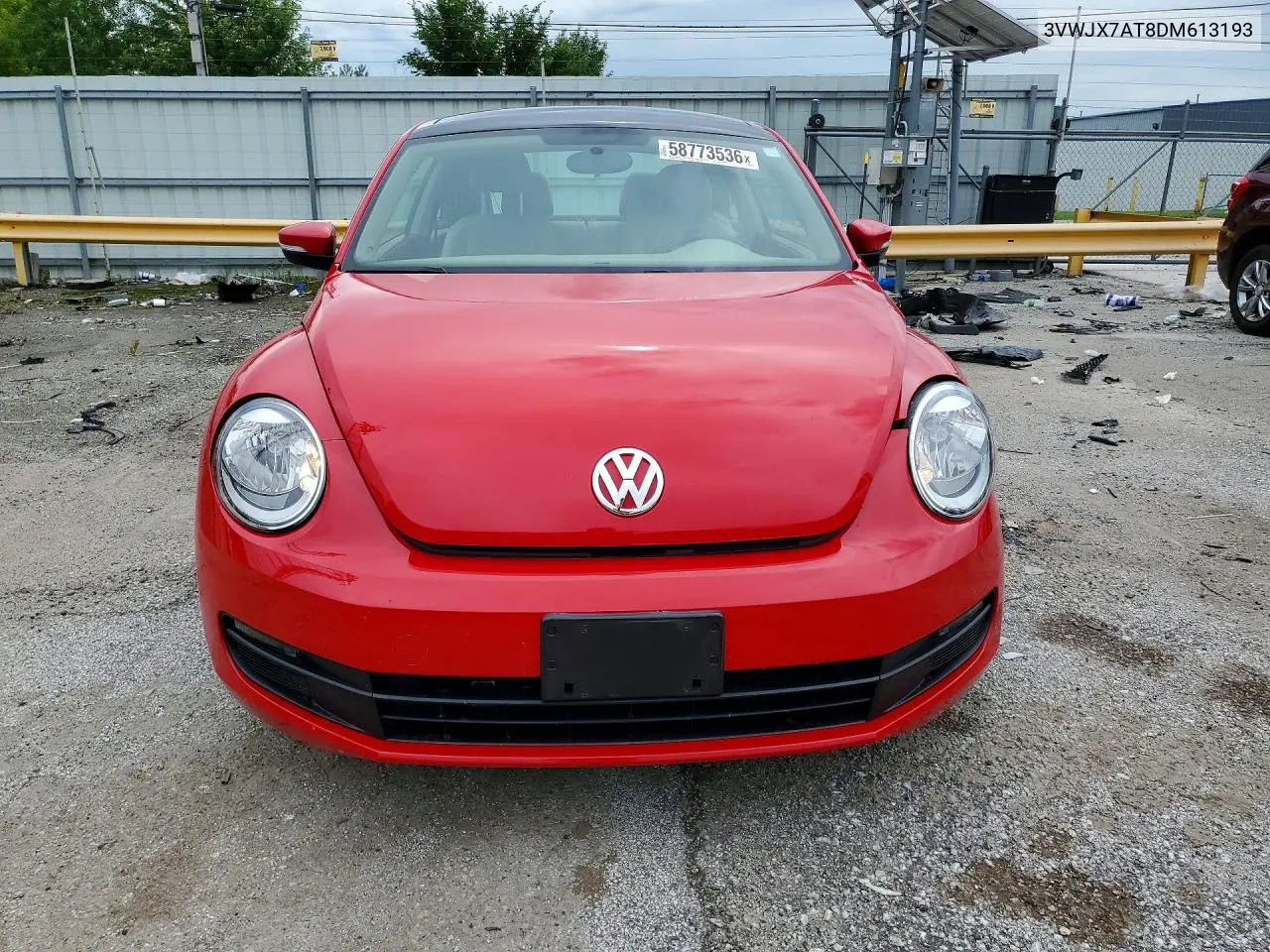 2013 Volkswagen Beetle VIN: 3VWJX7AT8DM613193 Lot: 58773536