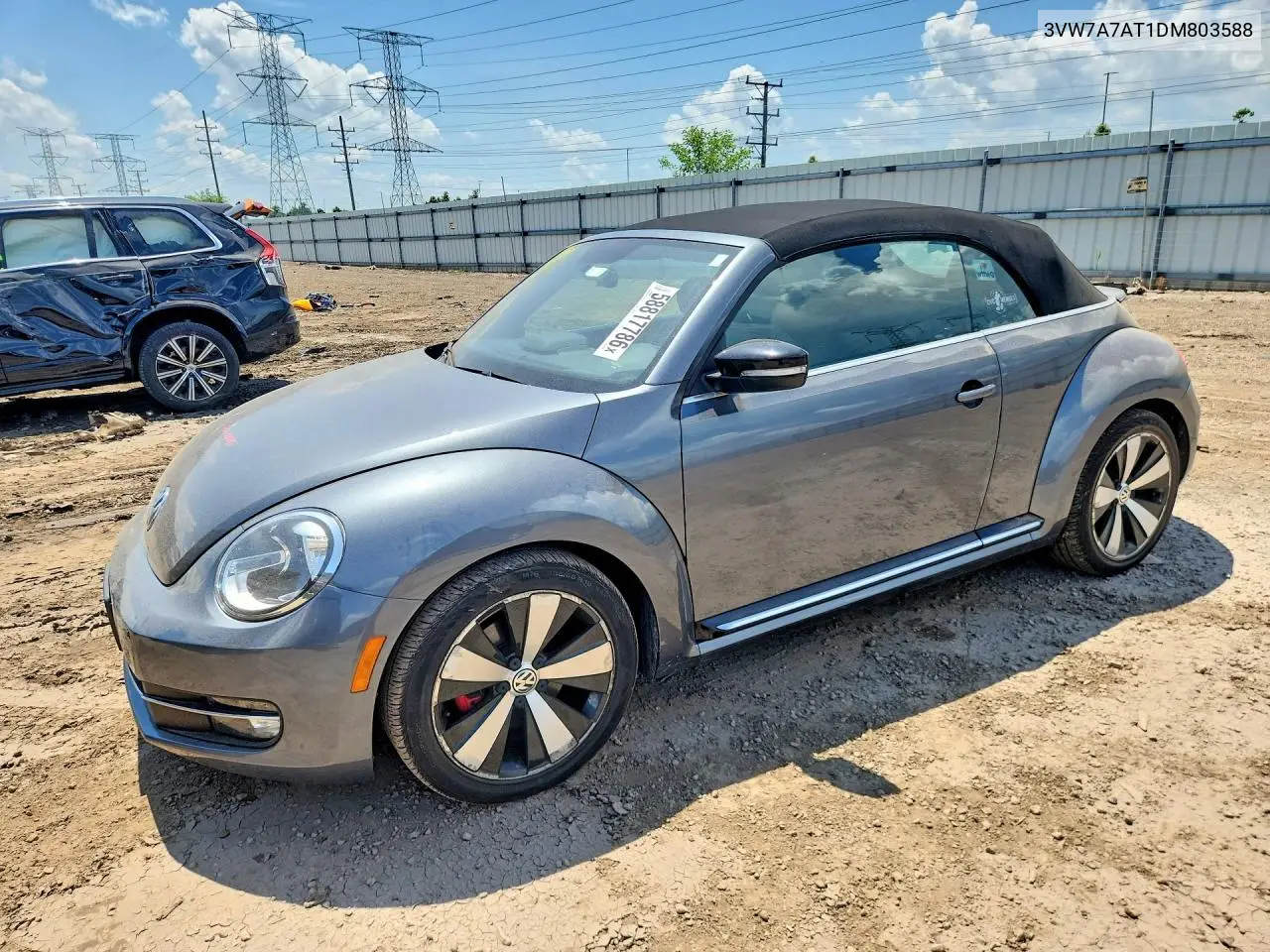 2013 Volkswagen Beetle Turbo VIN: 3VW7A7AT1DM803588 Lot: 58817786
