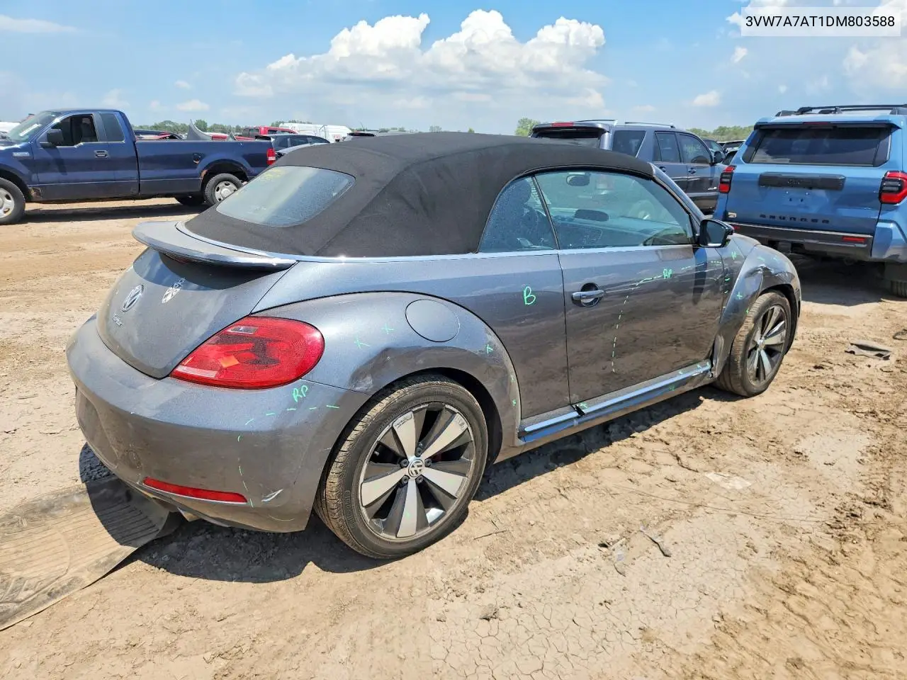 2013 Volkswagen Beetle Turbo VIN: 3VW7A7AT1DM803588 Lot: 58817786