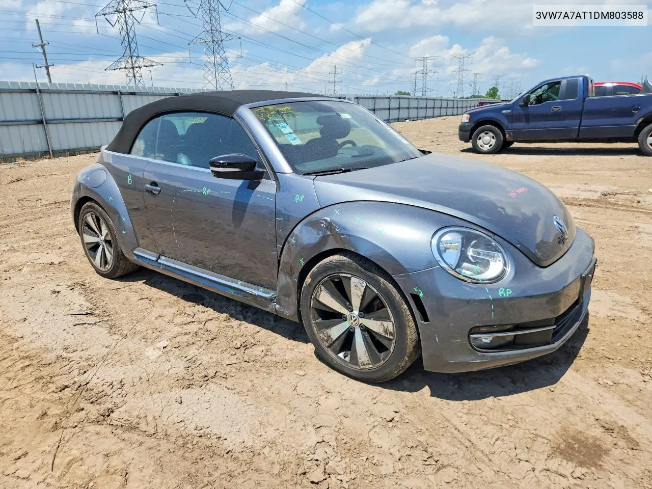 2013 Volkswagen Beetle Turbo VIN: 3VW7A7AT1DM803588 Lot: 58817786