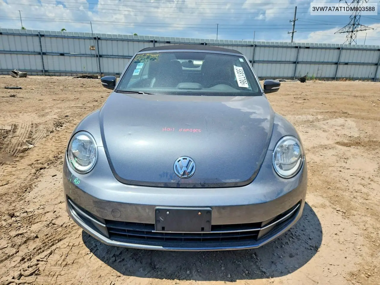 2013 Volkswagen Beetle Turbo VIN: 3VW7A7AT1DM803588 Lot: 58817786