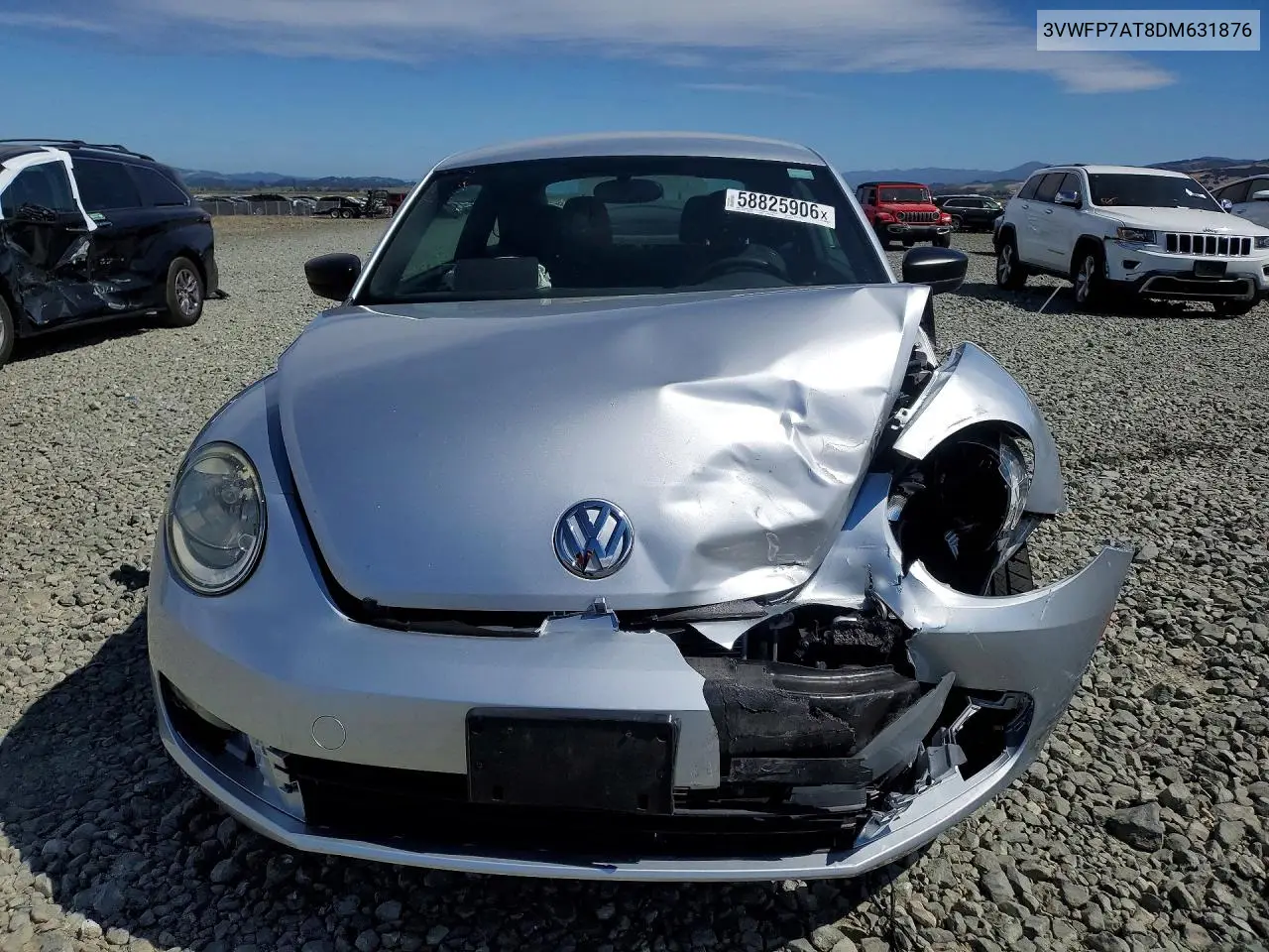 2013 Volkswagen Beetle VIN: 3VWFP7AT8DM631876 Lot: 58825906