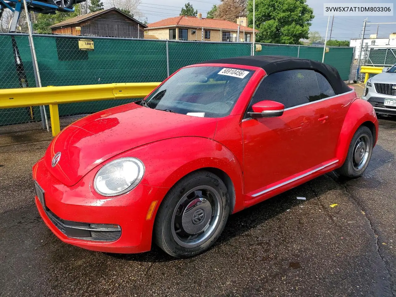 2013 Volkswagen Beetle VIN: 3VW5X7AT1DM803306 Lot: 58910456