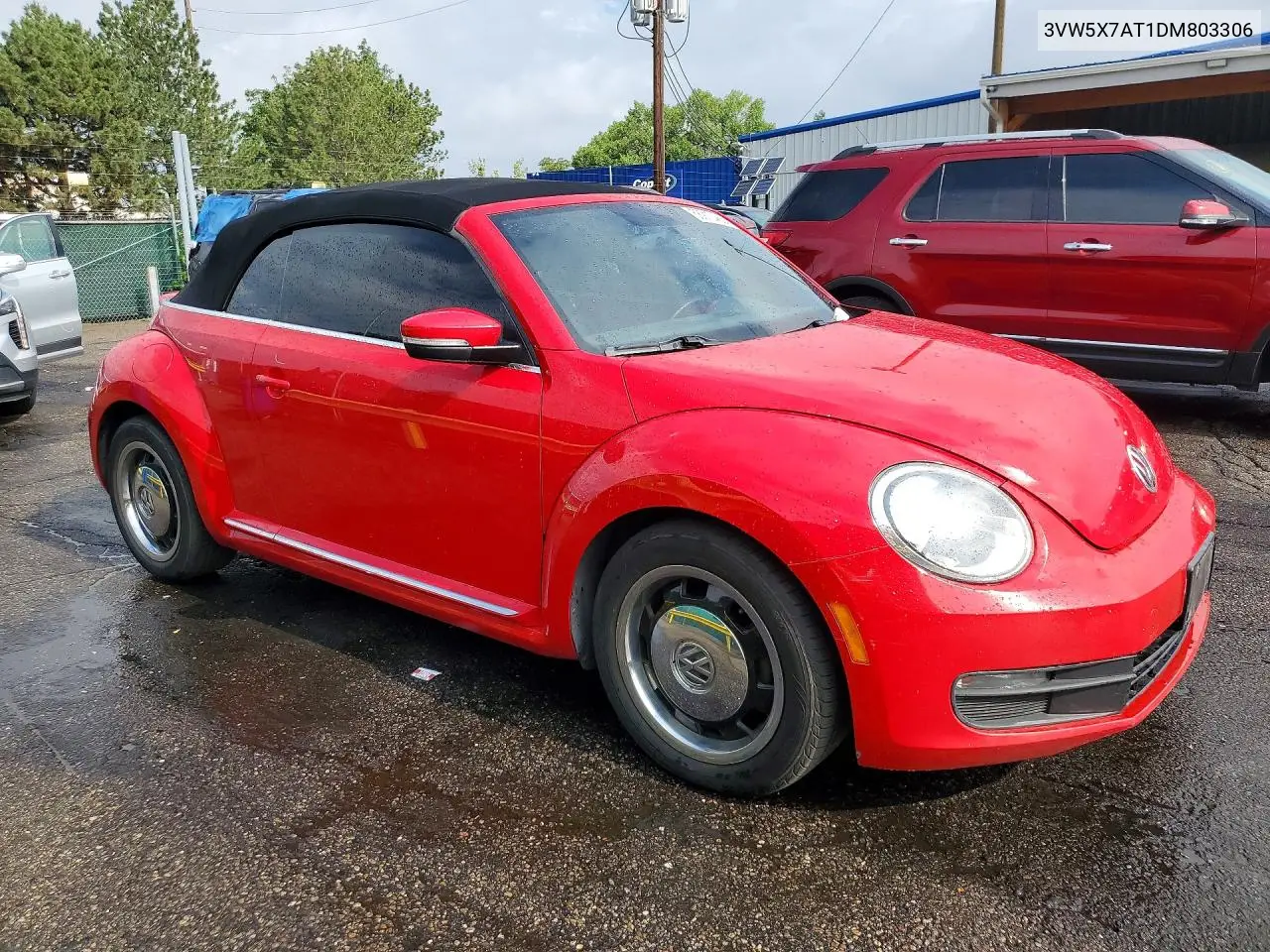 2013 Volkswagen Beetle VIN: 3VW5X7AT1DM803306 Lot: 58910456