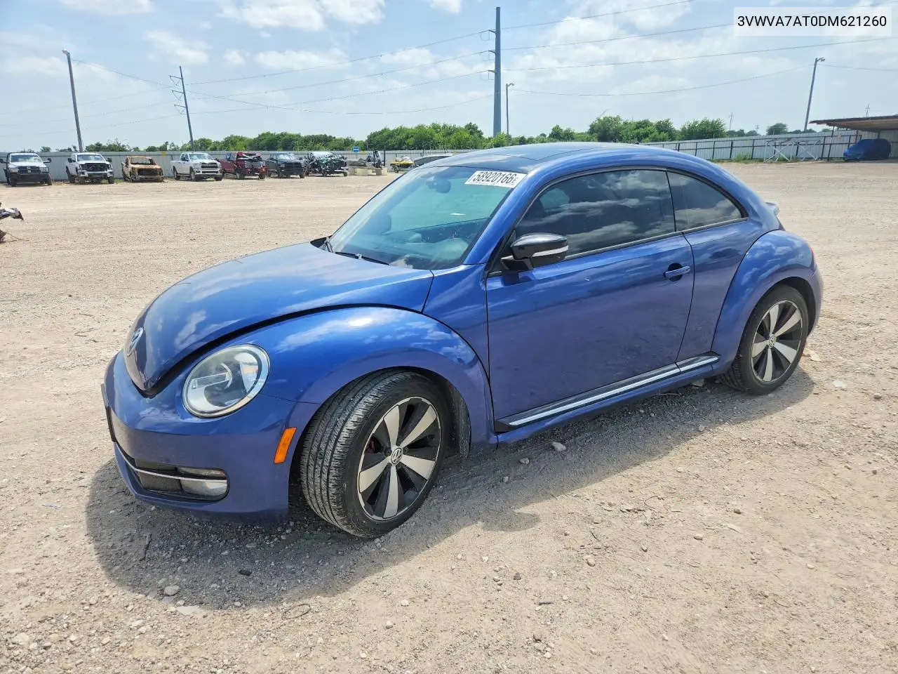 2013 Volkswagen Beetle Turbo VIN: 3VWVA7AT0DM621260 Lot: 58920166