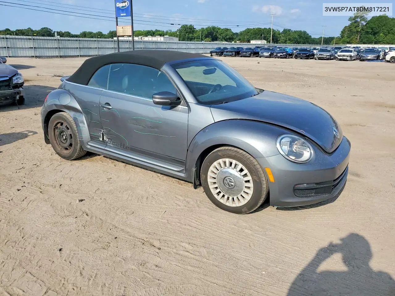 2013 Volkswagen Beetle VIN: 3VW5P7AT8DM817221 Lot: 59292116