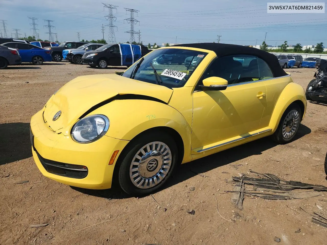 2013 Volkswagen Beetle VIN: 3VW5X7AT6DM821459 Lot: 59854516