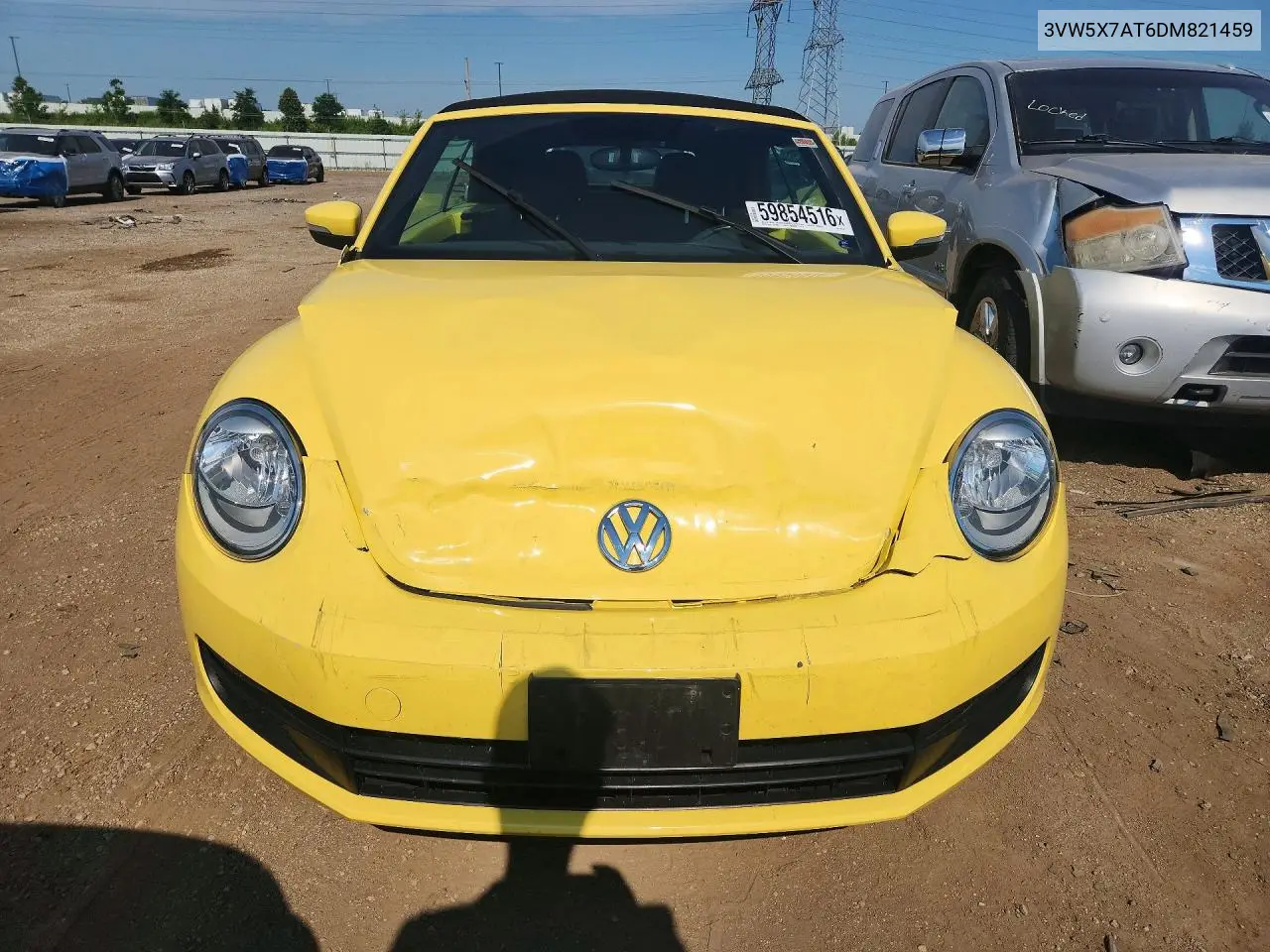 2013 Volkswagen Beetle VIN: 3VW5X7AT6DM821459 Lot: 59854516