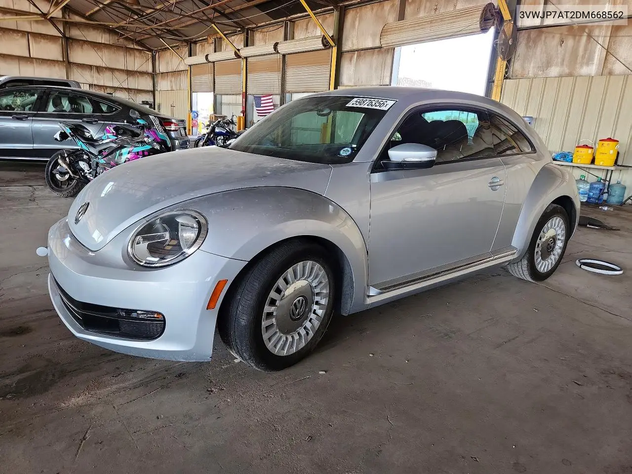 2013 Volkswagen Beetle VIN: 3VWJP7AT2DM668562 Lot: 59876356