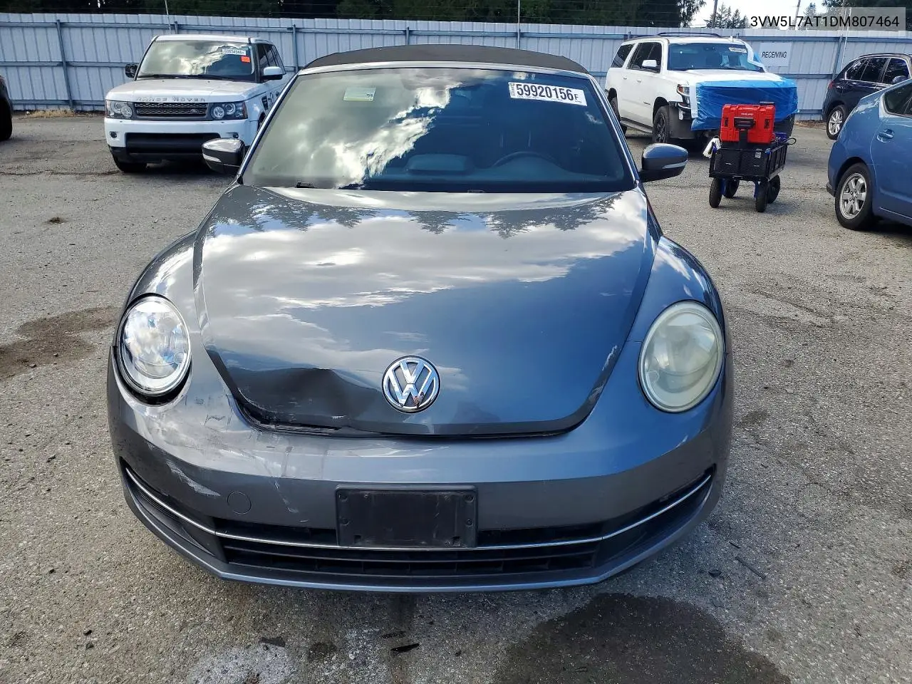 2013 Volkswagen Beetle VIN: 3VW5L7AT1DM807464 Lot: 59920156