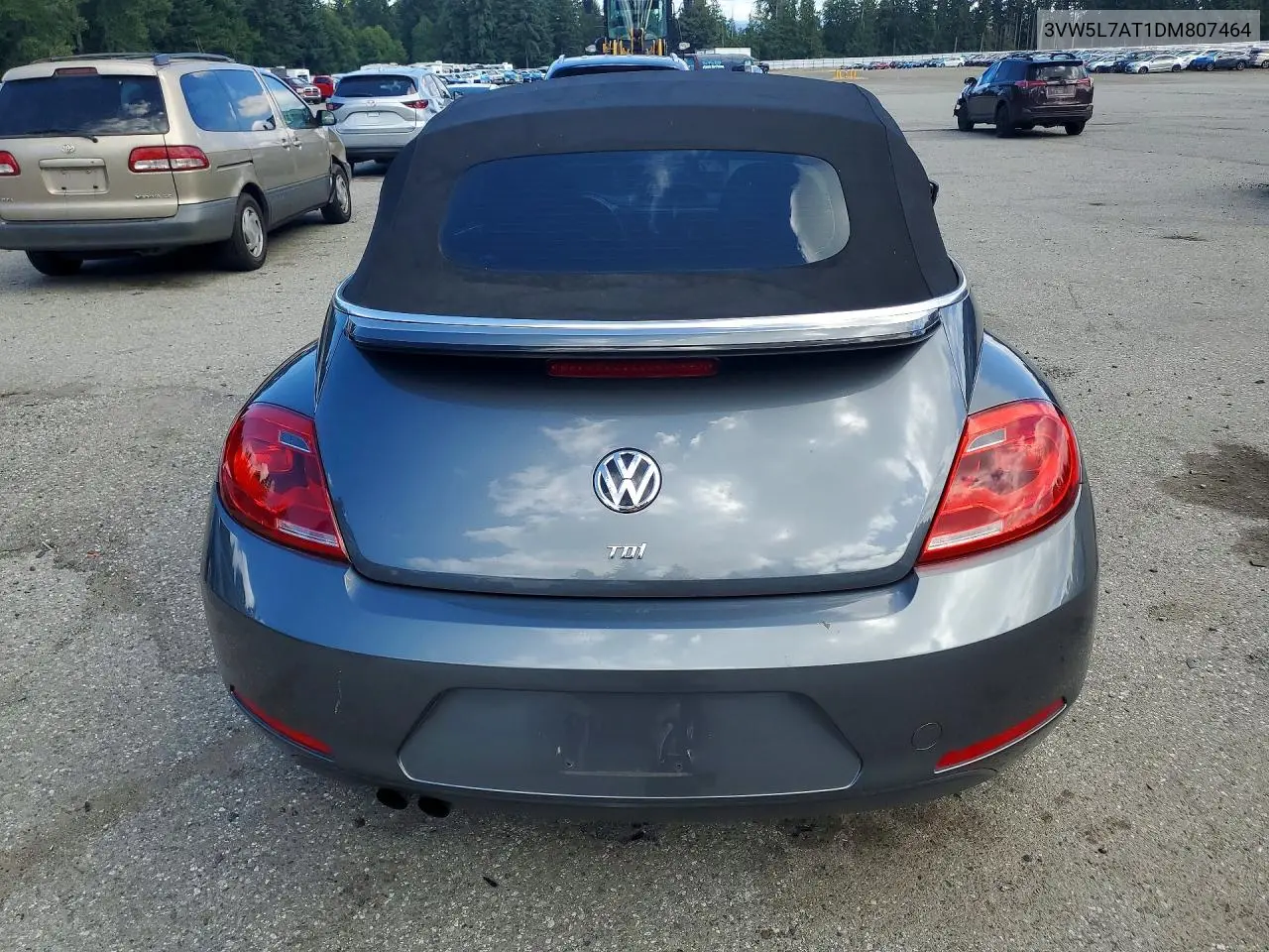 2013 Volkswagen Beetle VIN: 3VW5L7AT1DM807464 Lot: 59920156