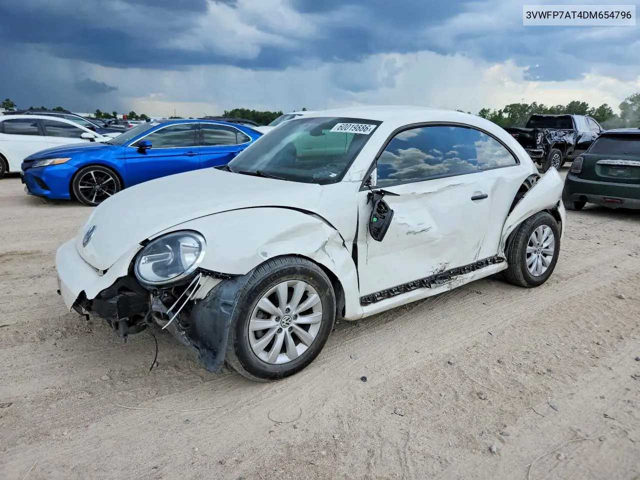 2013 Volkswagen Beetle VIN: 3VWFP7AT4DM654796 Lot: 60019886