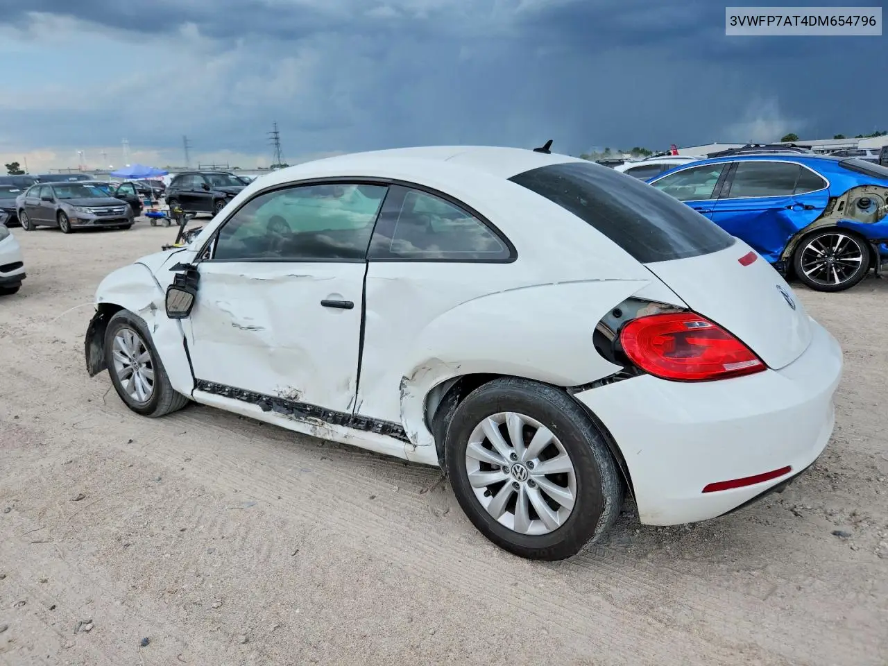 2013 Volkswagen Beetle VIN: 3VWFP7AT4DM654796 Lot: 60019886