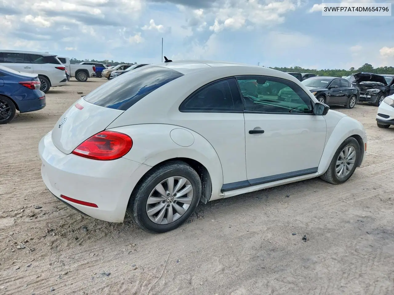 2013 Volkswagen Beetle VIN: 3VWFP7AT4DM654796 Lot: 60019886