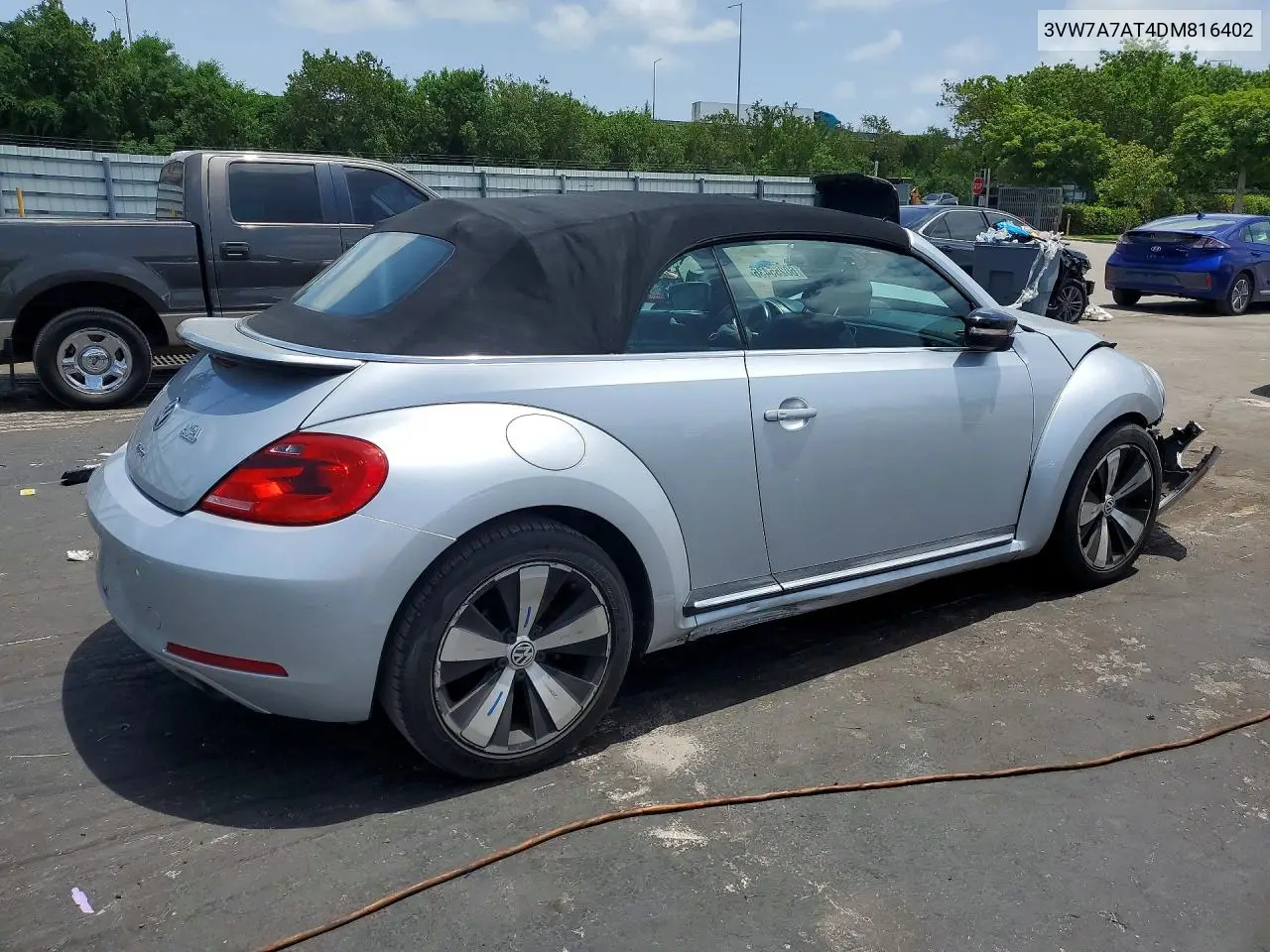 2013 Volkswagen Beetle Turbo VIN: 3VW7A7AT4DM816402 Lot: 60255436