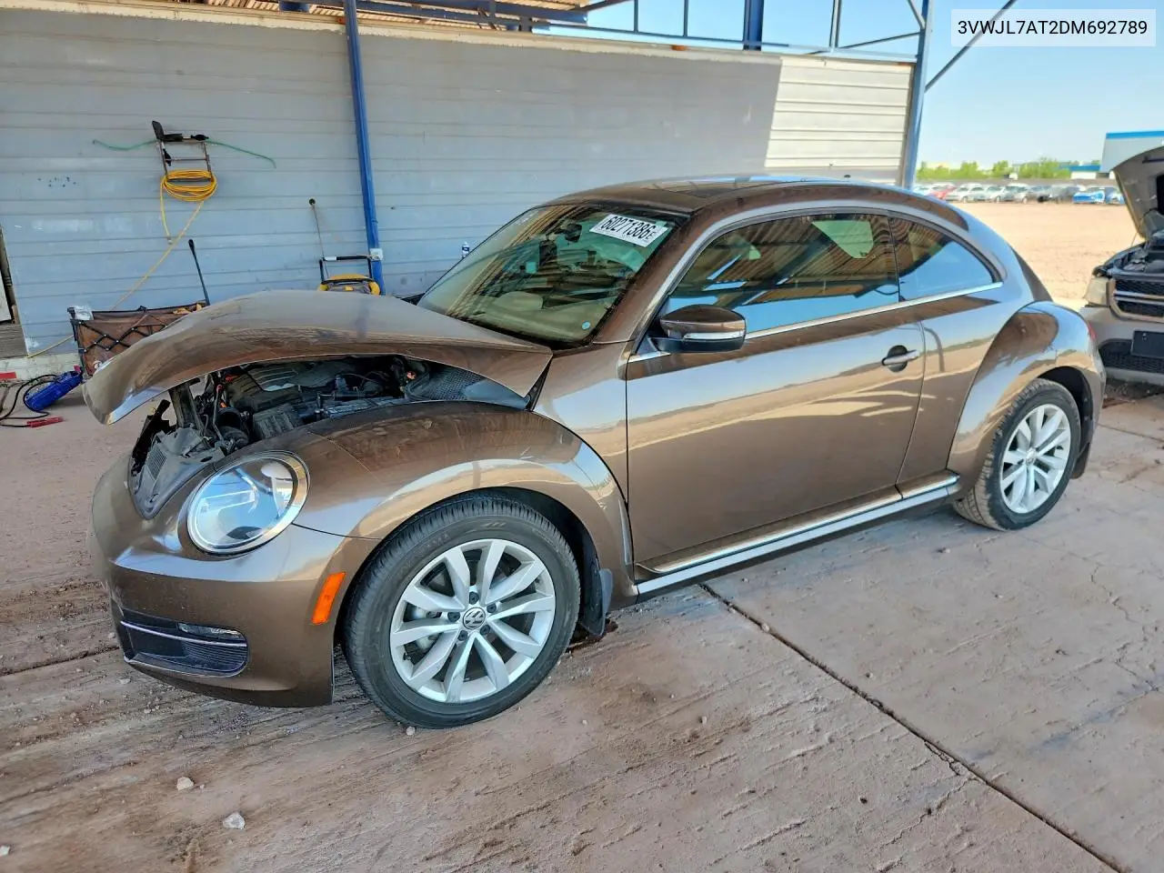 2013 Volkswagen Beetle VIN: 3VWJL7AT2DM692789 Lot: 60271386