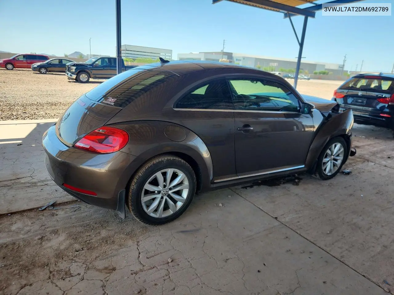 2013 Volkswagen Beetle VIN: 3VWJL7AT2DM692789 Lot: 60271386