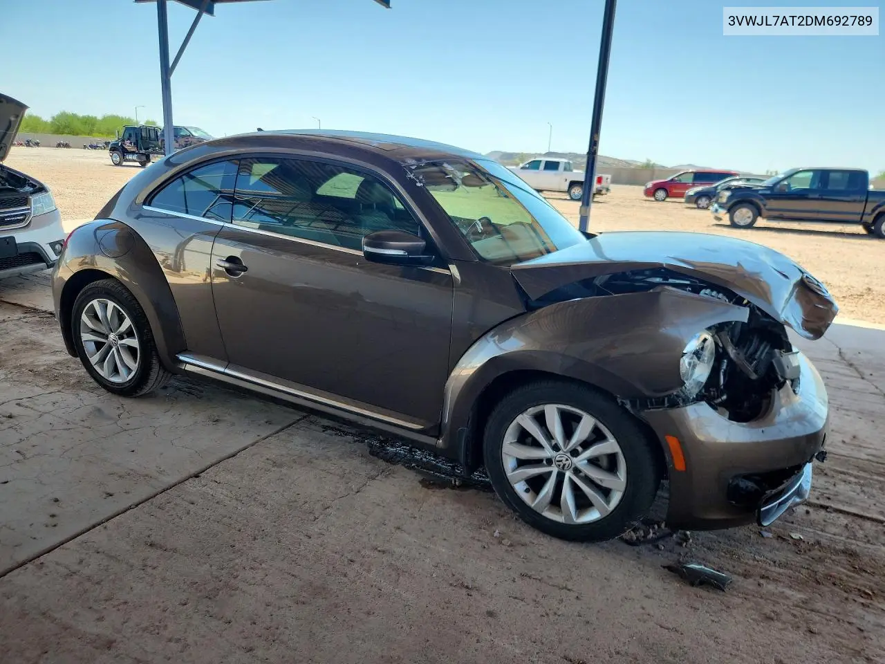 2013 Volkswagen Beetle VIN: 3VWJL7AT2DM692789 Lot: 60271386