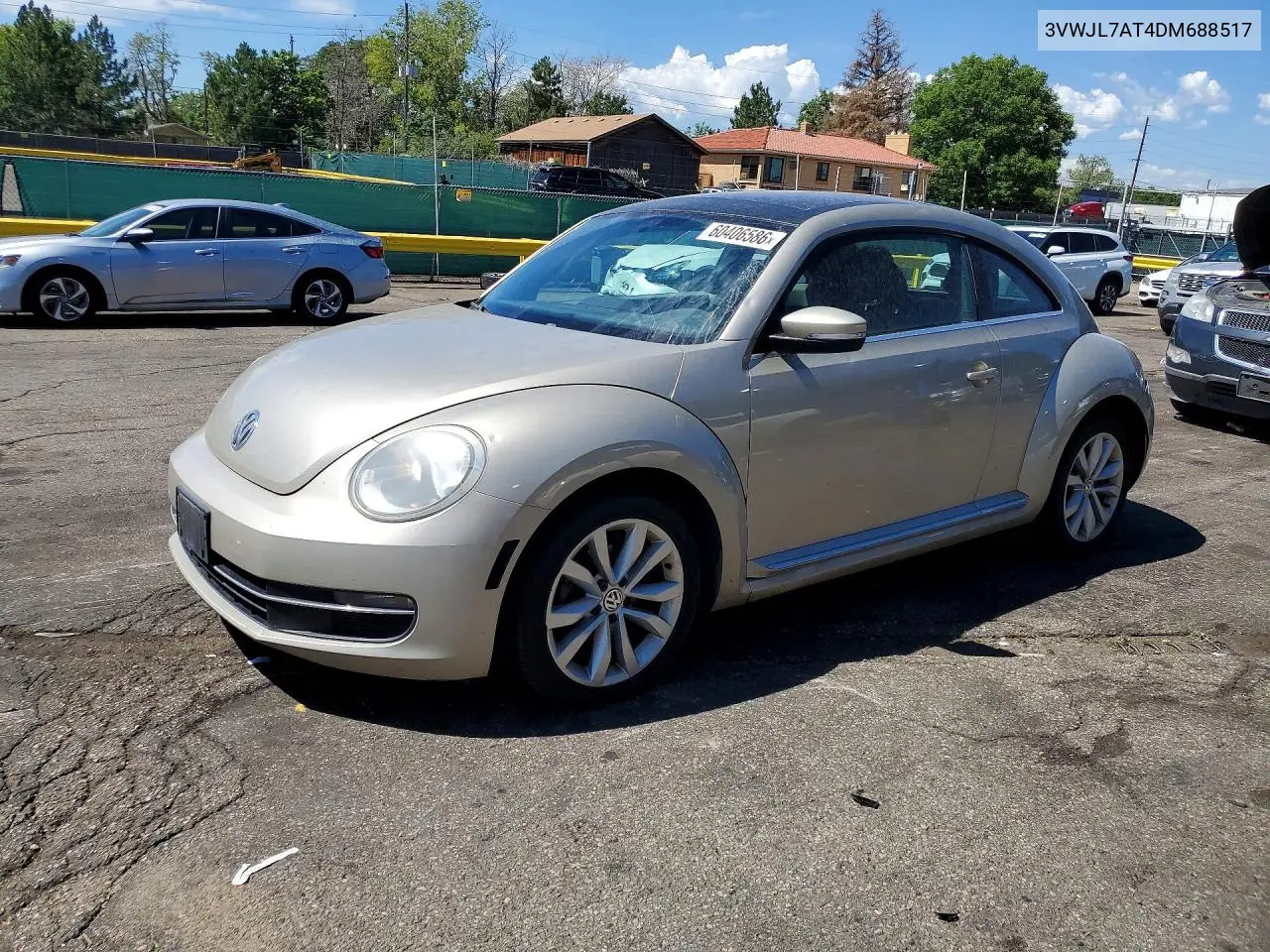 2013 Volkswagen Beetle VIN: 3VWJL7AT4DM688517 Lot: 60406586