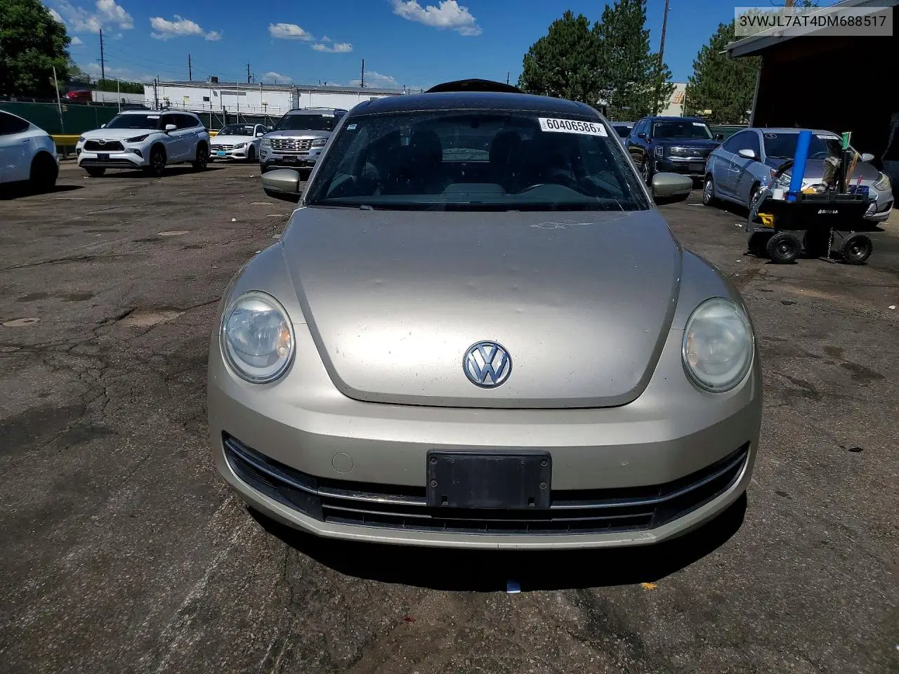 2013 Volkswagen Beetle VIN: 3VWJL7AT4DM688517 Lot: 60406586
