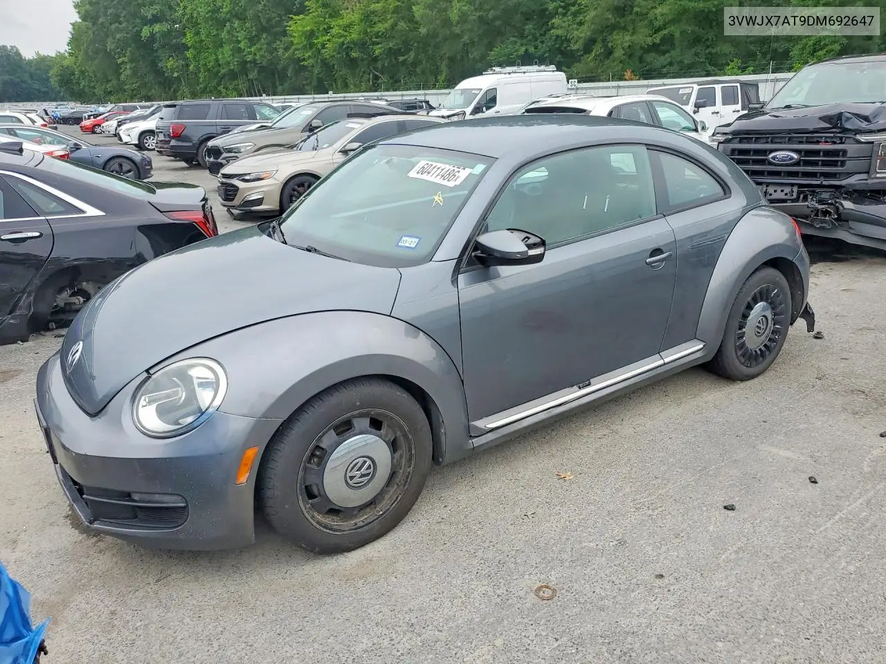 2013 Volkswagen Beetle VIN: 3VWJX7AT9DM692647 Lot: 60411486