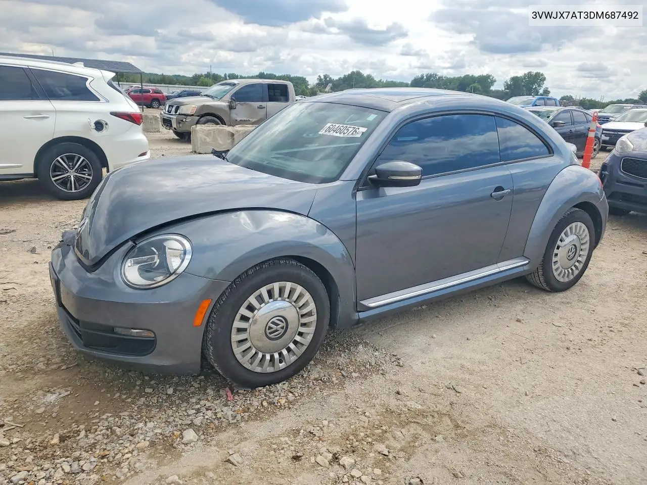2013 Volkswagen Beetle VIN: 3VWJX7AT3DM687492 Lot: 60460576