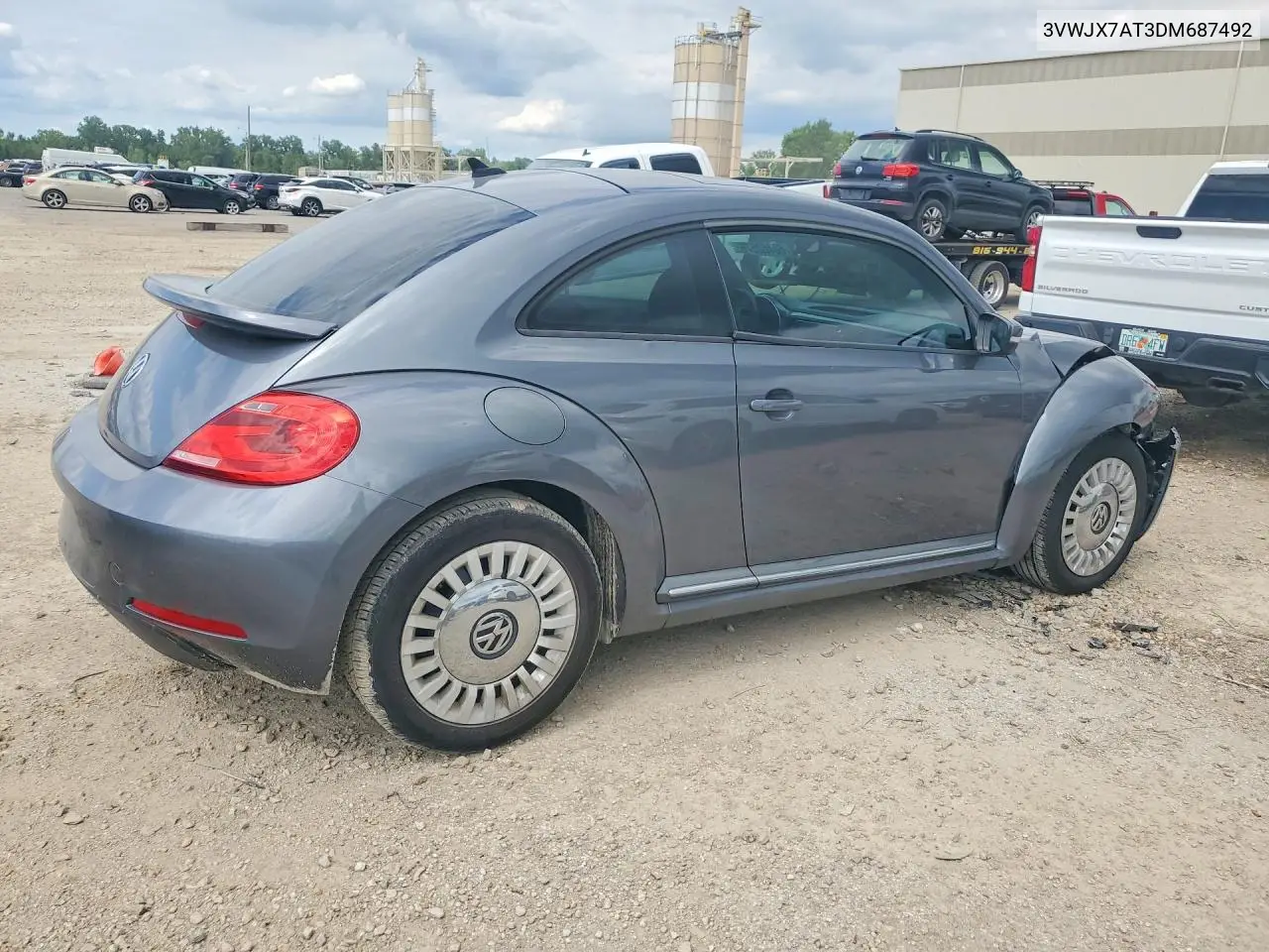 2013 Volkswagen Beetle VIN: 3VWJX7AT3DM687492 Lot: 60460576