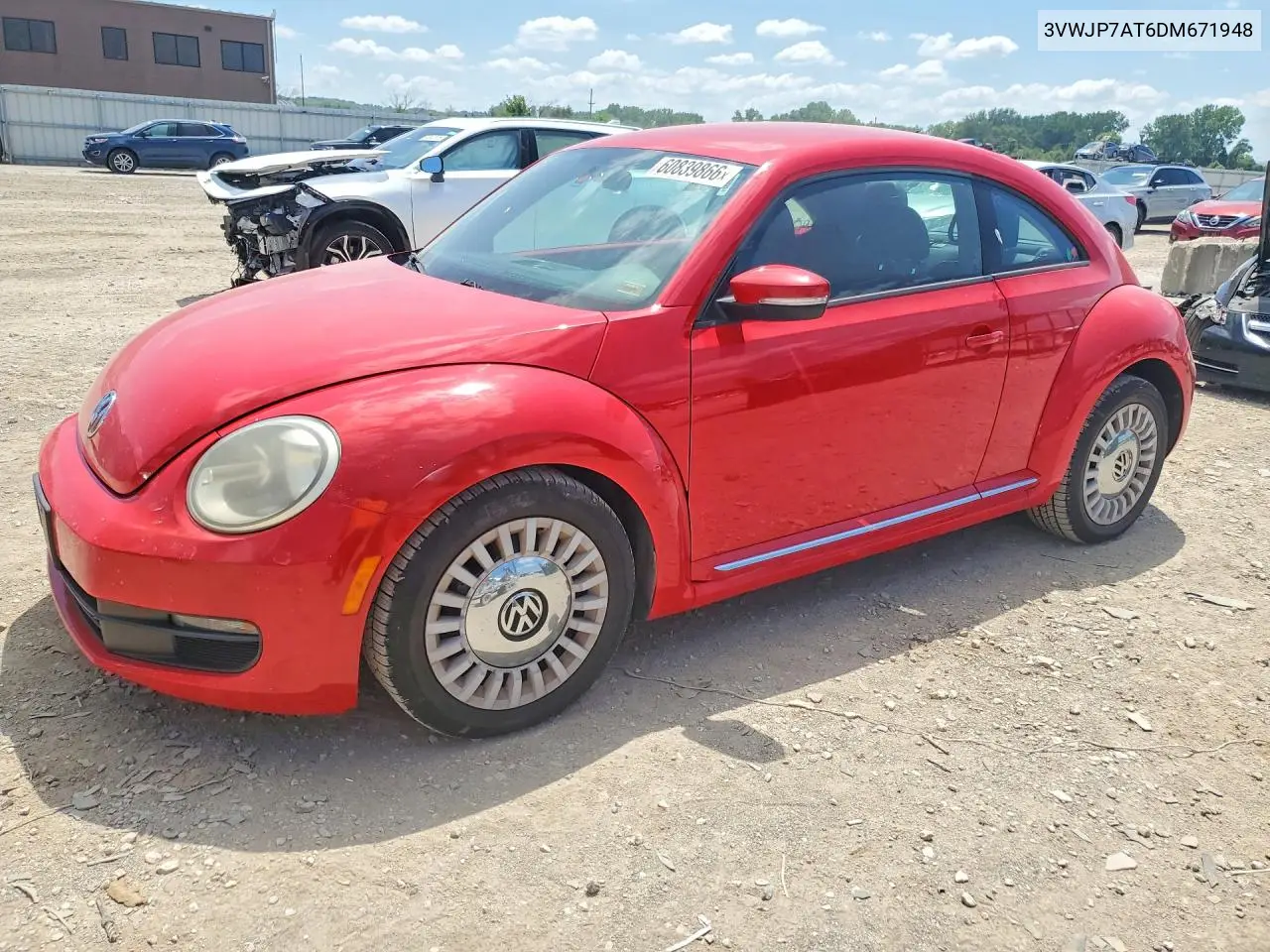 2013 Volkswagen Beetle VIN: 3VWJP7AT6DM671948 Lot: 60839866