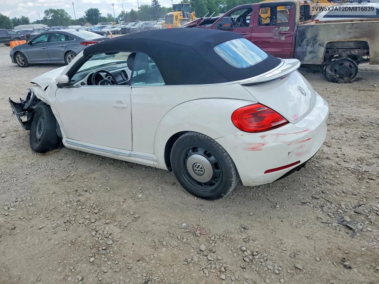 2013 Volkswagen Beetle VIN: 3VW5X7AT2DM816839 Lot: 60873336