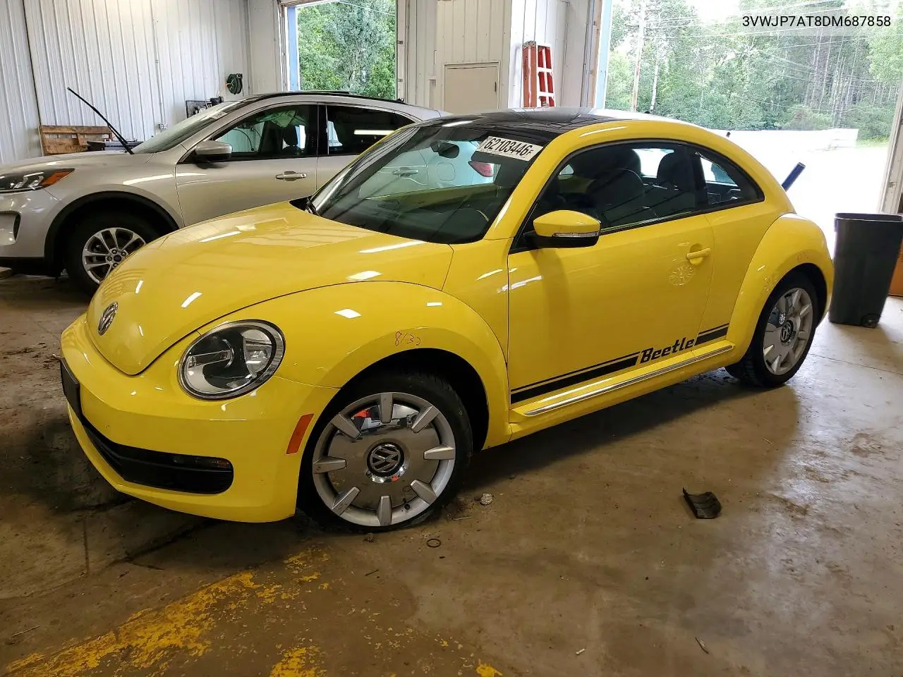 2013 Volkswagen Beetle VIN: 3VWJP7AT8DM687858 Lot: 62103446
