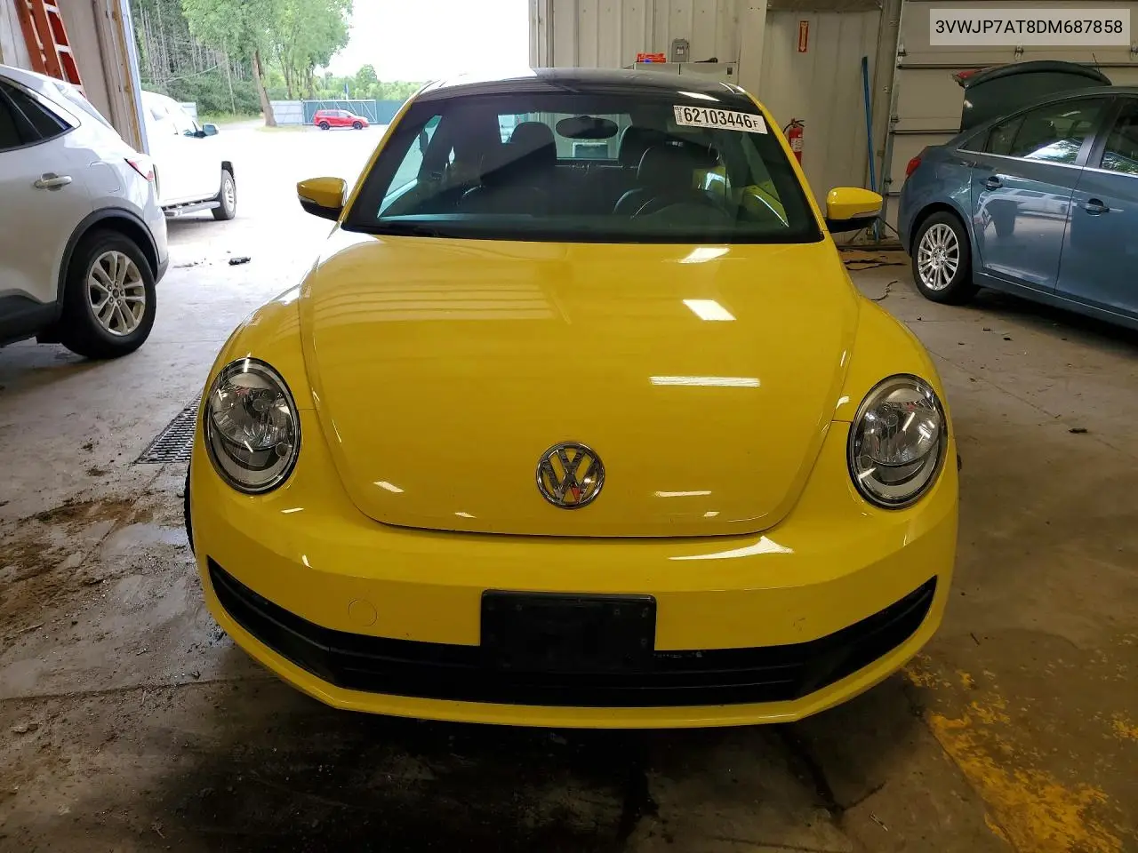 2013 Volkswagen Beetle VIN: 3VWJP7AT8DM687858 Lot: 62103446