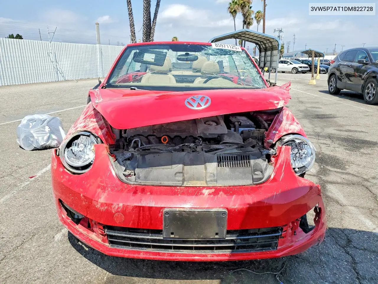 2013 Volkswagen Beetle VIN: 3VW5P7AT1DM822728 Lot: 85971125