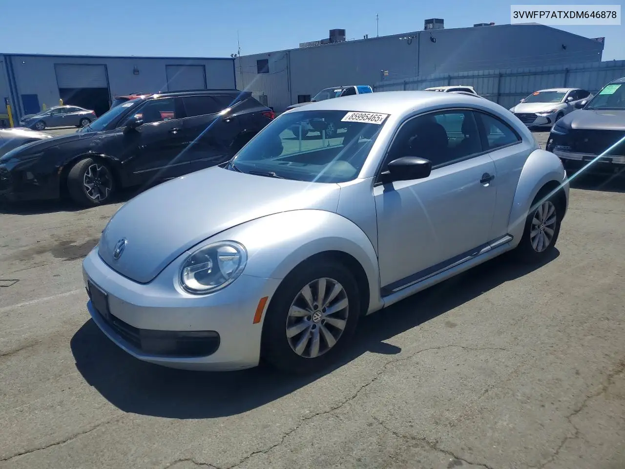 2013 Volkswagen Beetle VIN: 3VWFP7ATXDM646878 Lot: 85995465