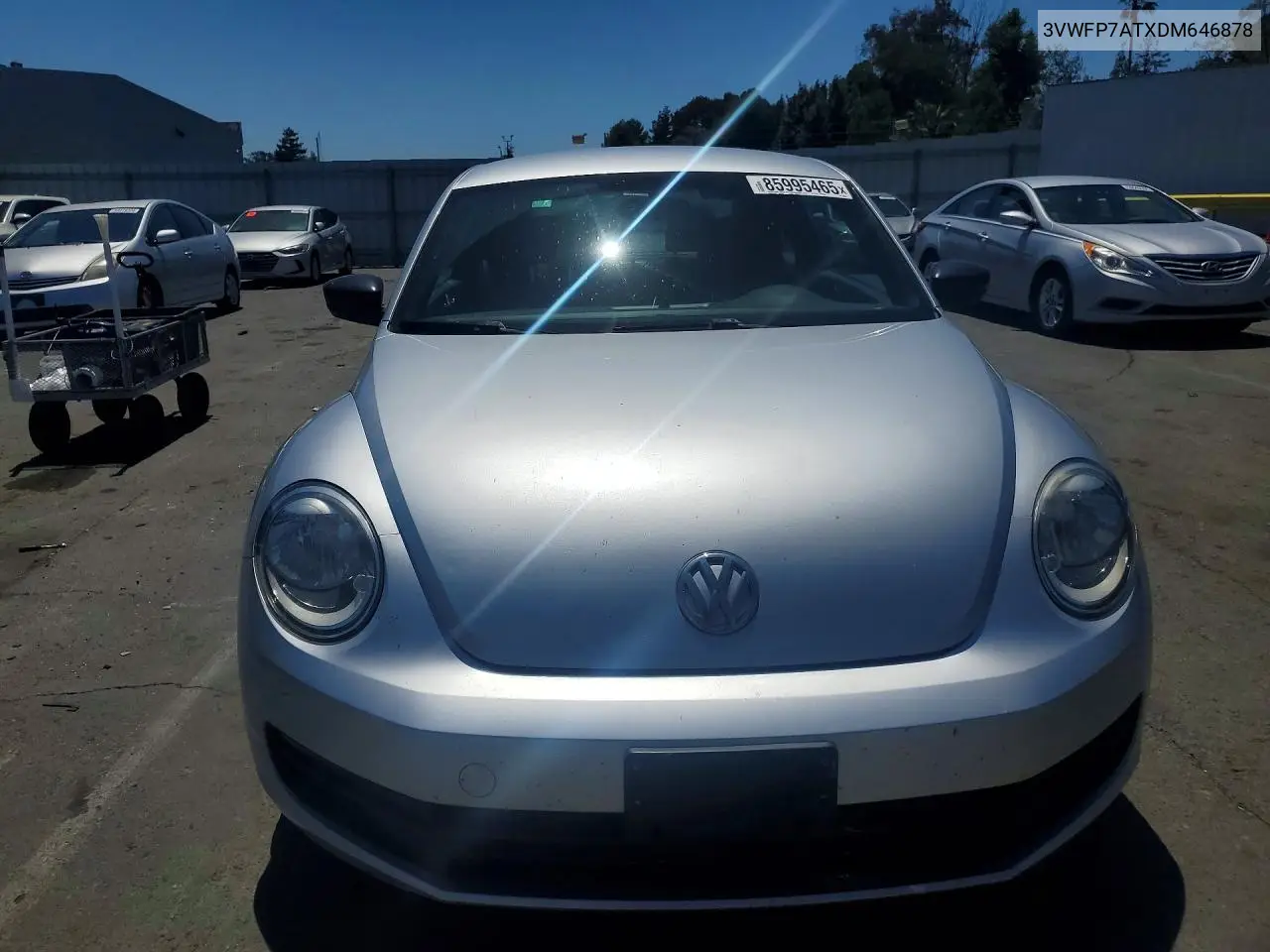2013 Volkswagen Beetle VIN: 3VWFP7ATXDM646878 Lot: 85995465