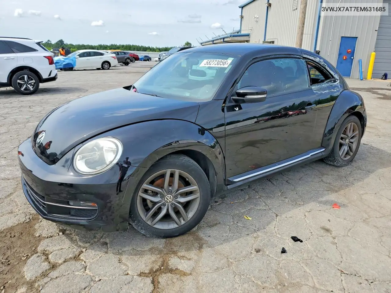 2014 Volkswagen Beetle VIN: 3VWJX7AT7EM631685 Lot: 58273056