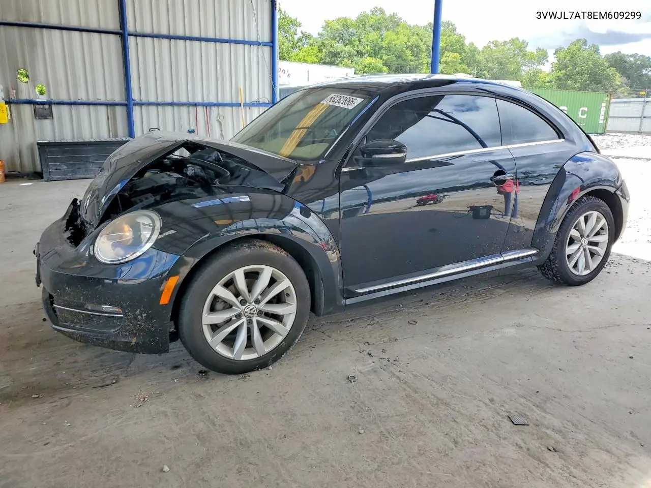 2014 Volkswagen Beetle VIN: 3VWJL7AT8EM609299 Lot: 58282886