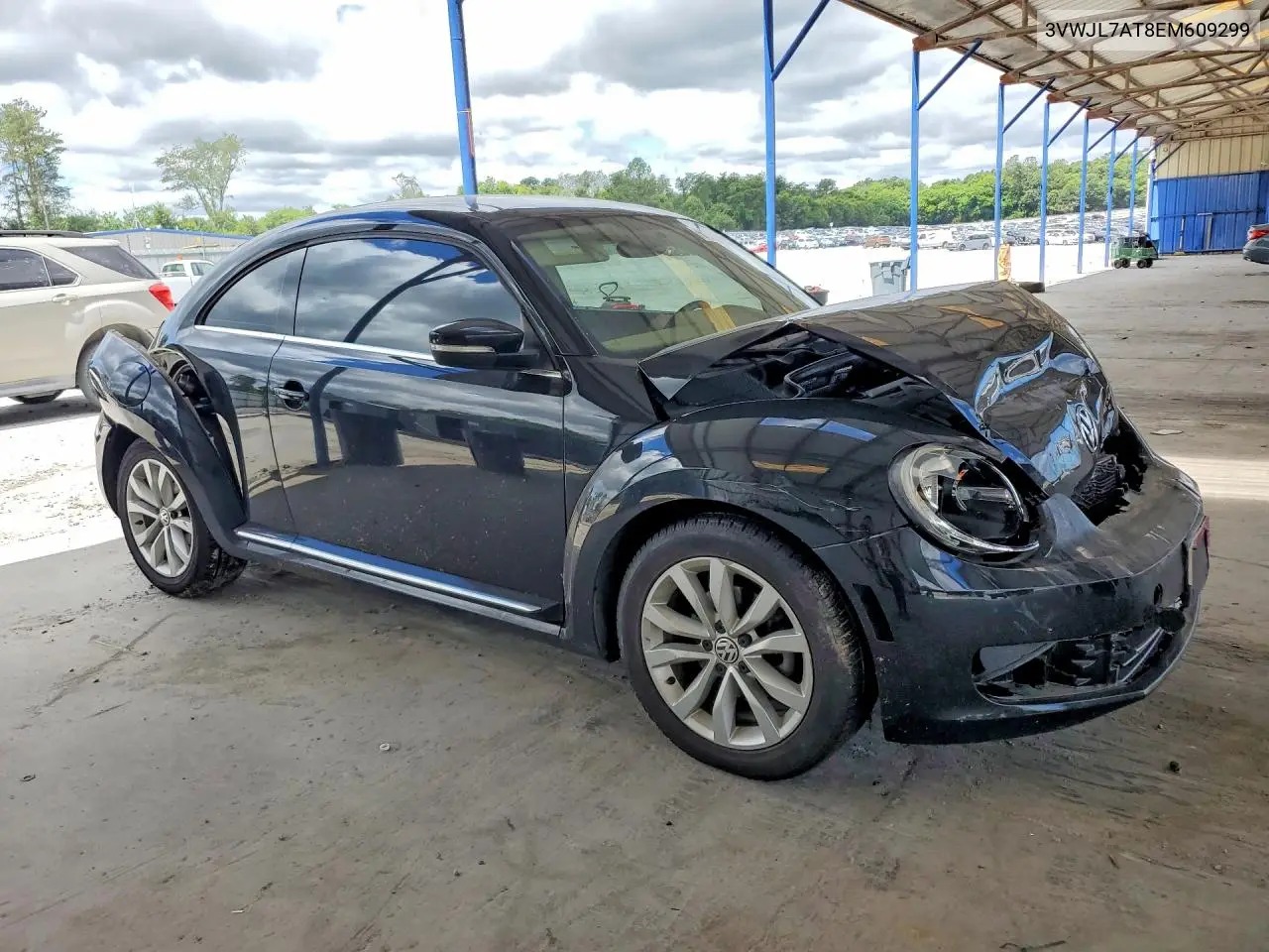 2014 Volkswagen Beetle VIN: 3VWJL7AT8EM609299 Lot: 58282886