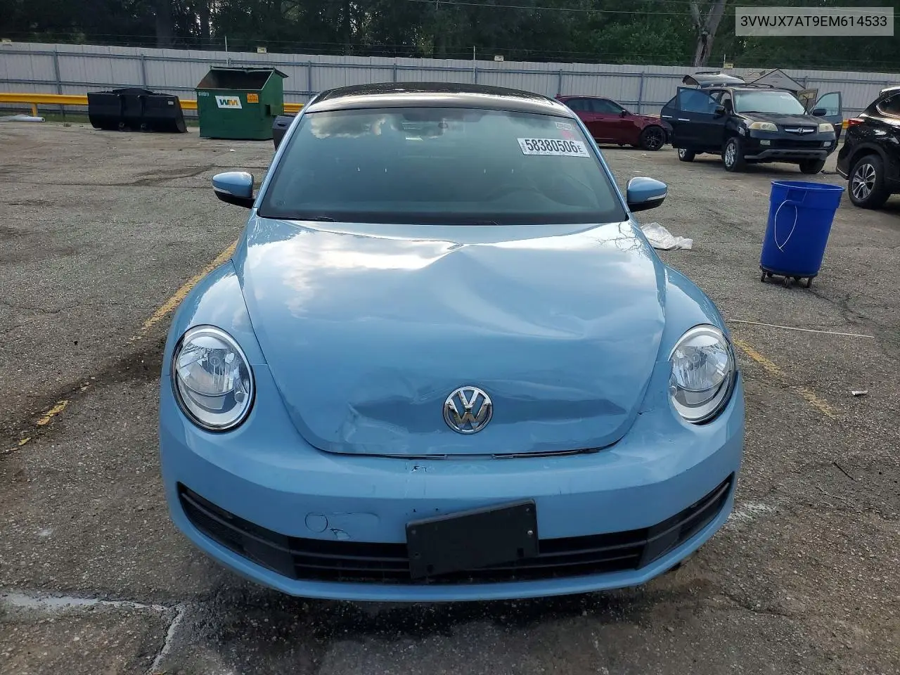 2014 Volkswagen Beetle VIN: 3VWJX7AT9EM614533 Lot: 58380506