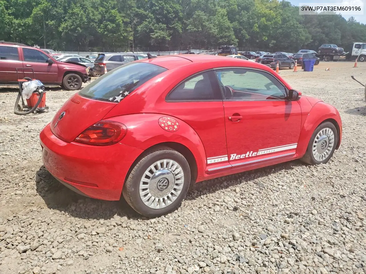 2014 Volkswagen Beetle VIN: 3VWJP7AT3EM609196 Lot: 59300686