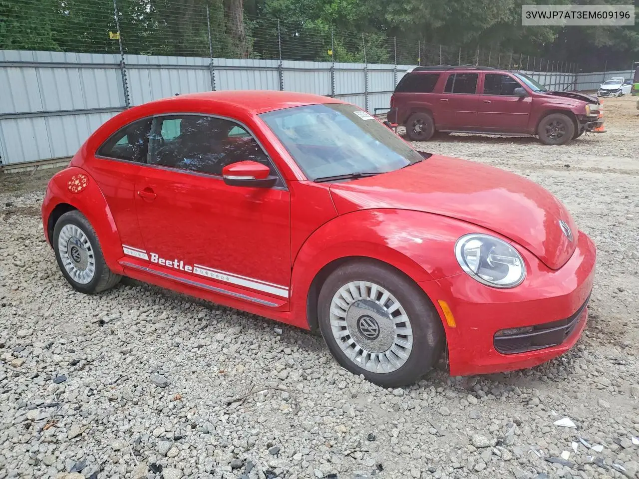 2014 Volkswagen Beetle VIN: 3VWJP7AT3EM609196 Lot: 59300686